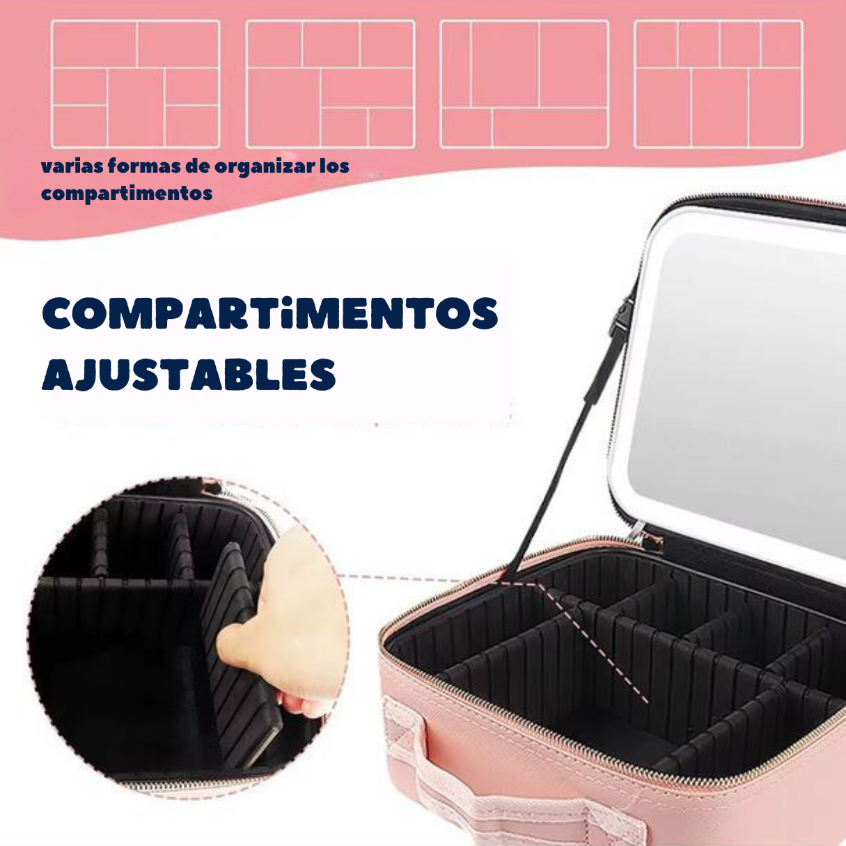 MirrorGlow + Orden, Belleza, Portabilidad + Envío Gratis