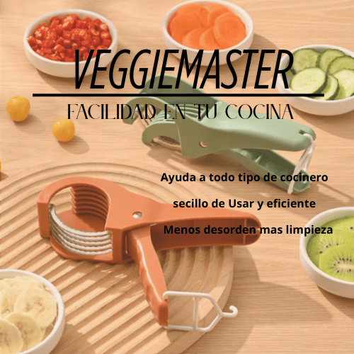 VeggieMaster® - Cortes precisos y rápidos, tu mejor aliado en la cocina