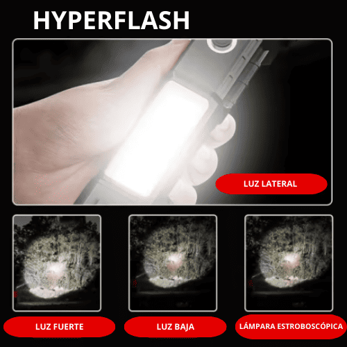 HyperFlash® Seguridad, Defensa y Luz Extrema al Alcance de tu Mano + Ebook Gratis