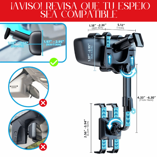 GripGo360™ Seguro,  Ajustable, Estable + Envio Gratis