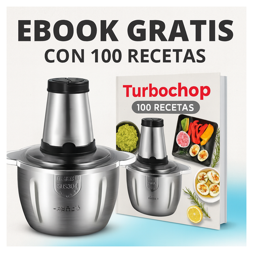TurboChop + el picador que transforma tu rutina de cortes en segundos + Ebook Gratis + Envió Gratis