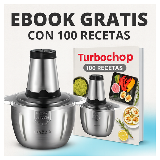TurboChop + el picador que transforma tu rutina de cortes en segundos + Ebook Gratis + Envió Gratis